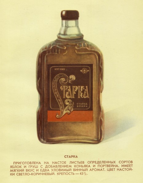 Реклама настойки «Старка» в 1957 году. Источник: oldgravura.ru